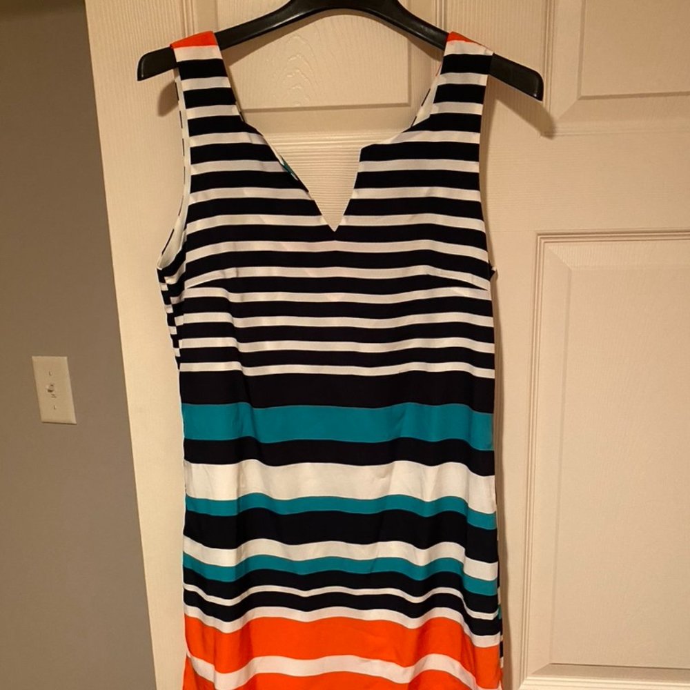 Stripe Dress Pink Owl Blue Door Boutique Size M